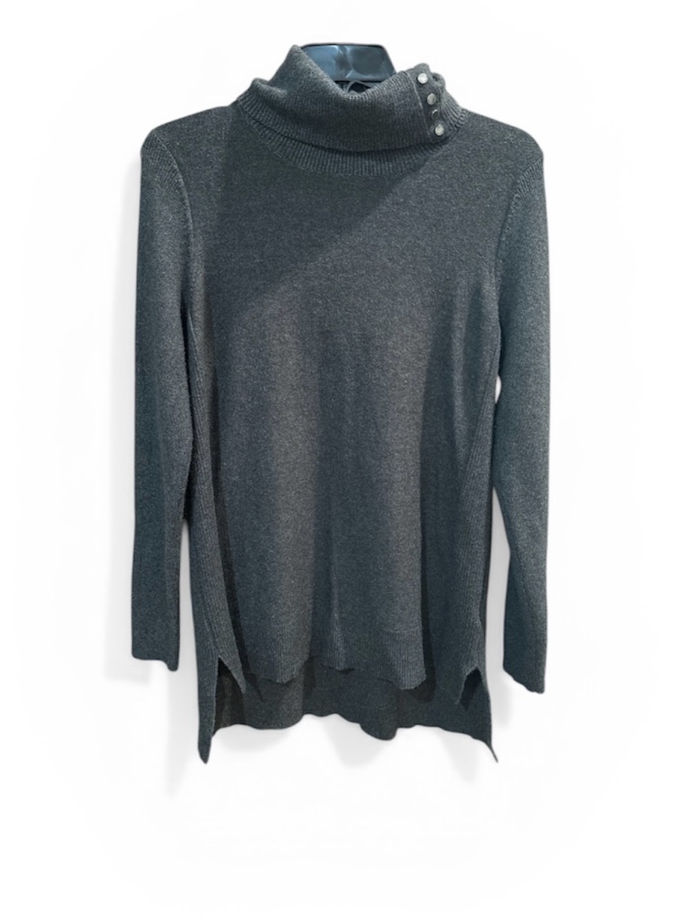 Calvin Klein jeans Women's Dark Gray Button-Neck Sweater size L
